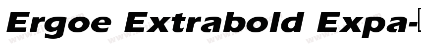 Ergoe Extrabold Expa字体转换